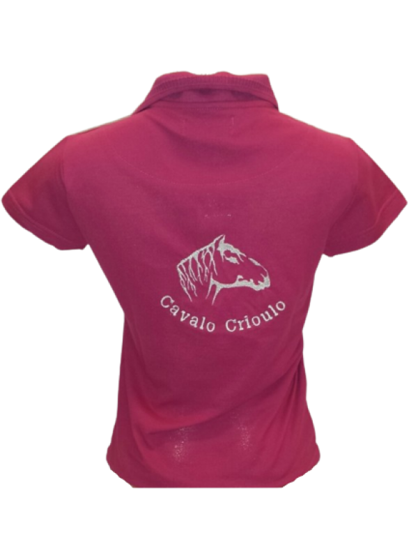 POLO LA FRONTERA FEMININA CAVALO CRIOULO PINK