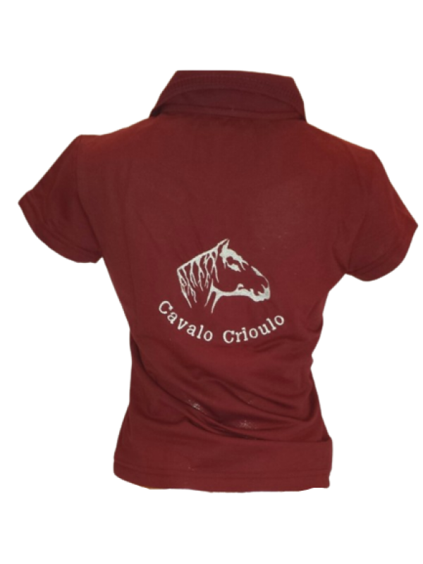 POLO LA FRONTERA FEMININA CAVALO CRIOULO BORDO