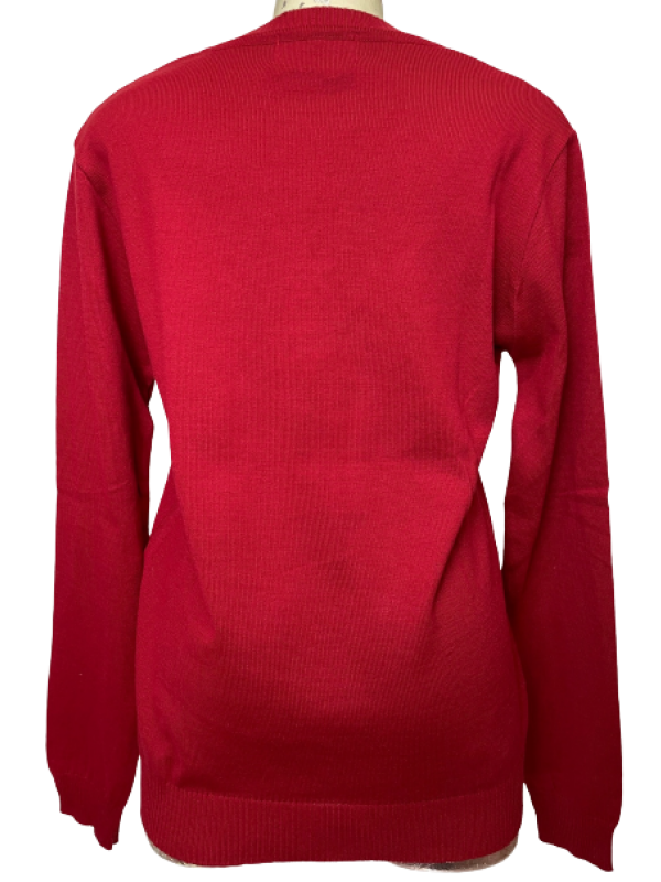 SUÉTER OLDONI RS05 VERMELHO COM LOSANGOS TAM. GG