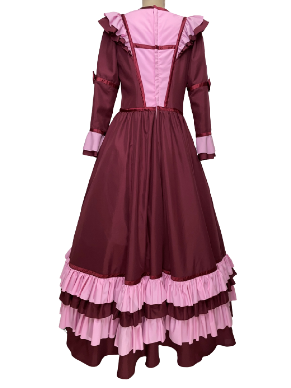 VESTIDO PRENDA BORDO/ROSA TAM. 42
