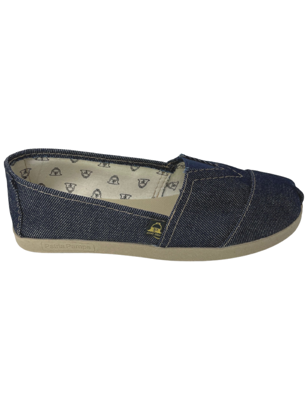ALPARGATA PATRIA PAMPA 229 UNISEX JEANS SOLADO BORRACHA TAM. 35 AO 44