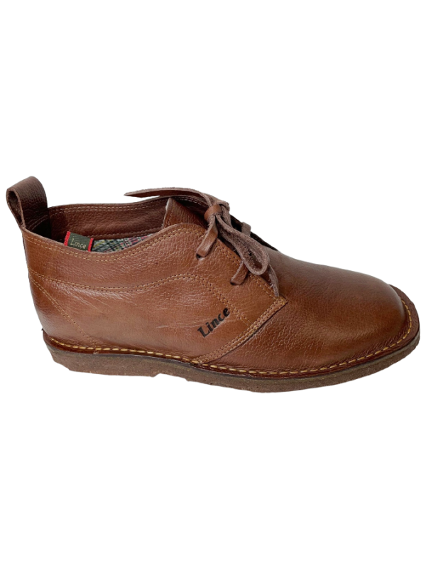 BOTINA LINCE MASCULINA REF. 904 COURO CROMO GRAXO PINHÃO TAM. 38 AO 43