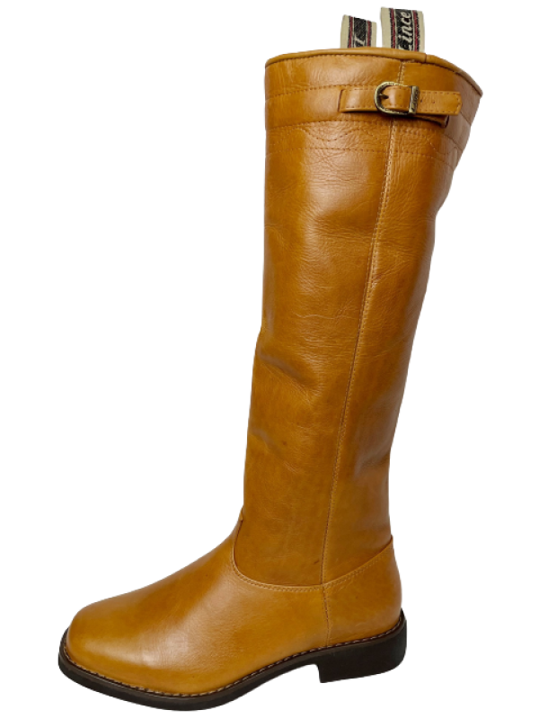 BOTA LINCE MASCULINA REF. 89 COURO CROMO GRAXO CONHAQUE TAM. 39 AO 43