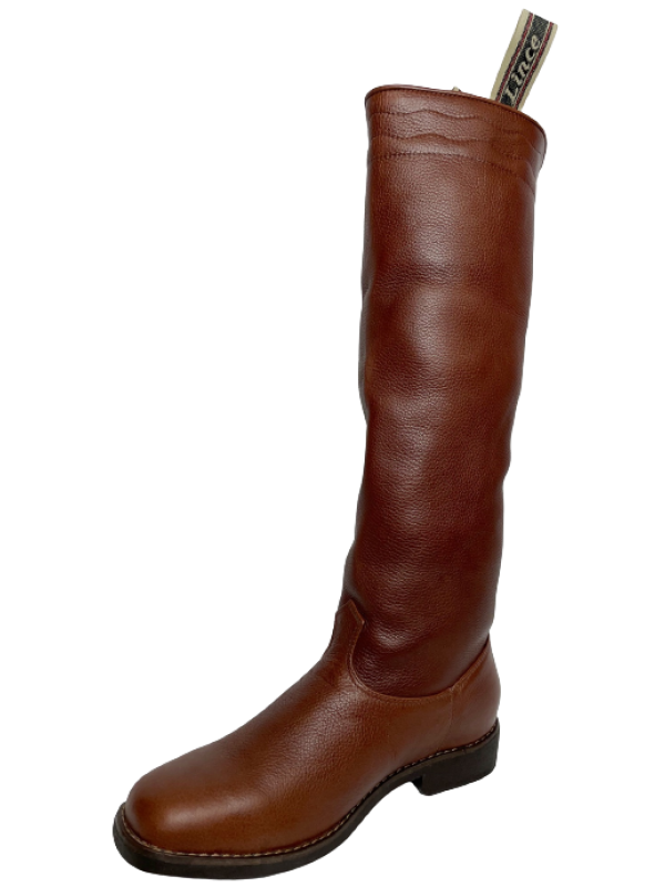 BOTA LINCE MASCULINA REF. 56 COURO CROMO GRAXO PINHÃO (GINETE COM CARIMBO) TAM. 39 AO 43