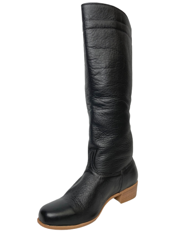 BOTA CRIOULA COURO PRETO TAM. 37 AO 44