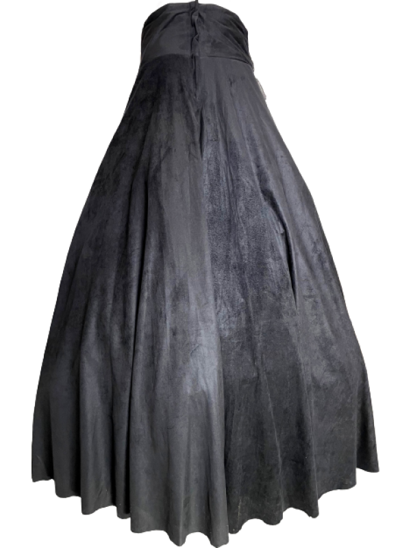 SAIA EM TECIDO CAMURÇA ULTRASUEDE CHAMOIS PRETA TAM. 36 AO 50