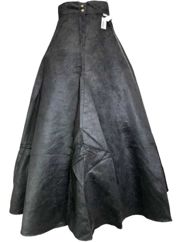 SAIA EM TECIDO CAMURÇA ULTRASUEDE CHAMOIS PRETA TAM. 36 AO 50