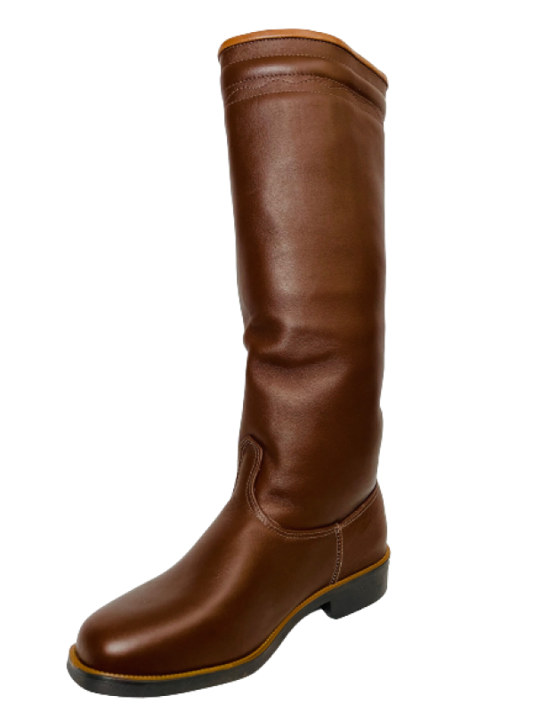 BOTA CRIOULA MASCULINA COURO MARROM TAM. 35 AO 45