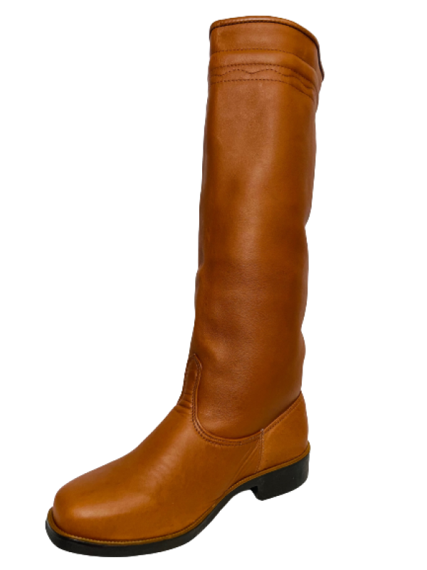 BOTA CRIOULA MASCULINA COURO CARAMELO TAM. 35 AO 44