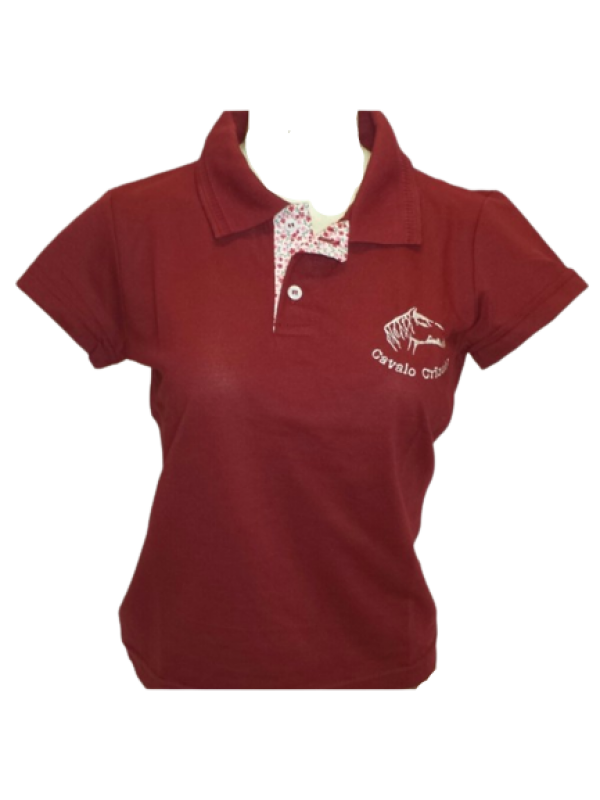 POLO LA FRONTERA FEMININA CAVALO CRIOULO BORDO