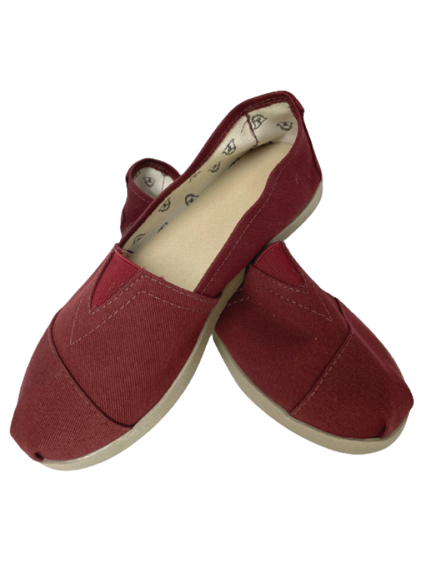 ALPARGATA PATRIA PAMPA 229 UNISEX BORDO SOLADO BORRACHA TAM. 35 AO 44