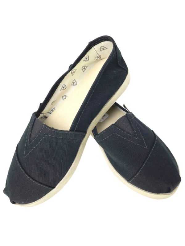 ALPARGATA PATRIA PAMPA 229 UNISEX TECIDO PRETO SOLADO BORRACHA TAM. 34 AO 44