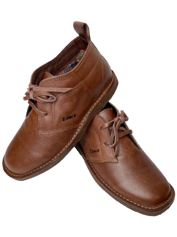 BOTINA LINCE MASCULINA REF. 904 COURO CROMO GRAXO PINHÃO TAM. 38 AO 43