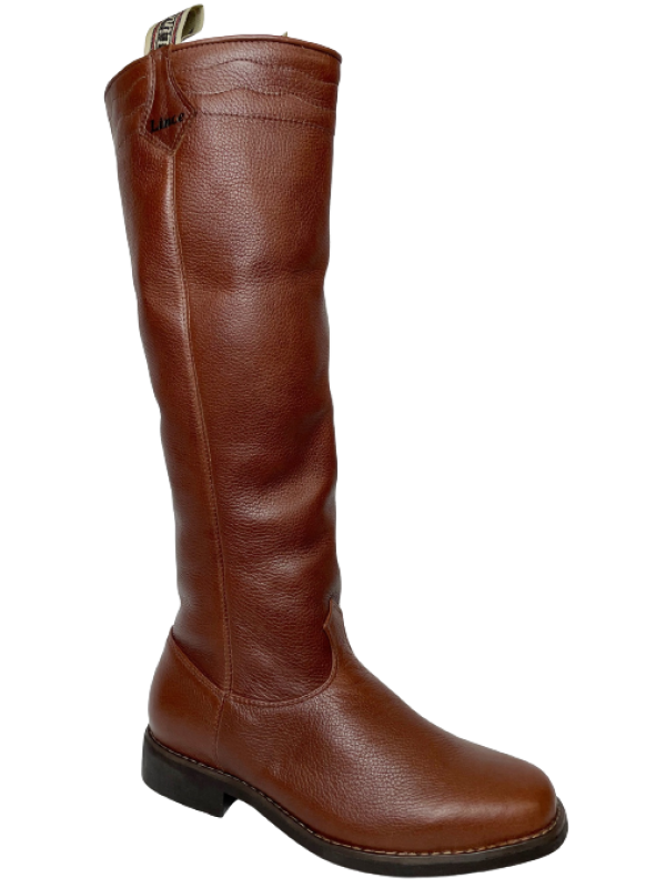 BOTA LINCE MASCULINA REF. 56 COURO CROMO GRAXO PINHÃO (GINETE COM CARIMBO) TAM. 39 AO 43