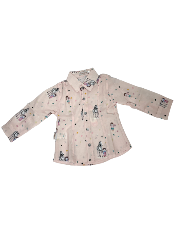 CAMISA SANTACRIA BEBÊ MENINA TAM. 00 AO 06