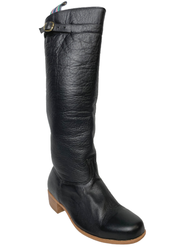 BOTA CRIOULA COURO PRETO TAM. 37 AO 44