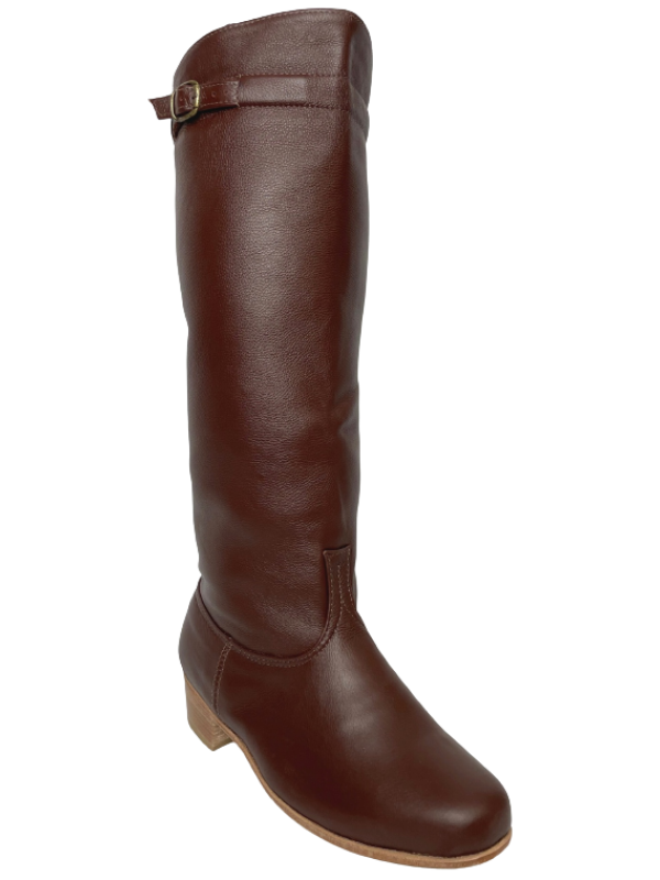 BOTA CRIOULA COURO LISO MARROM TAM. 38 AO 45