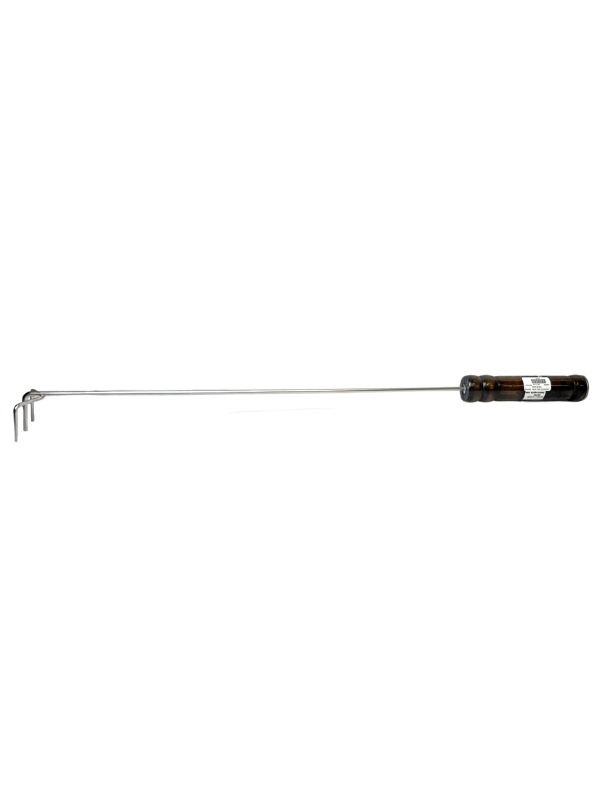 RASTELO GRILAZER ESPALHA BRASA EM INOX E CABO MADEIRA COM 72CM