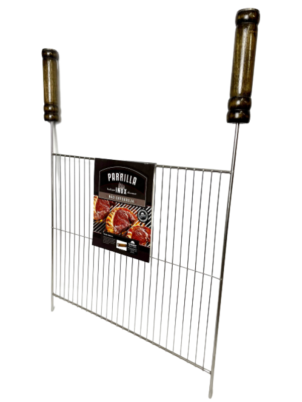 GRELHA GRILAZER PLANA PARA PARRILLA LUXO 50X40 EM INOX
