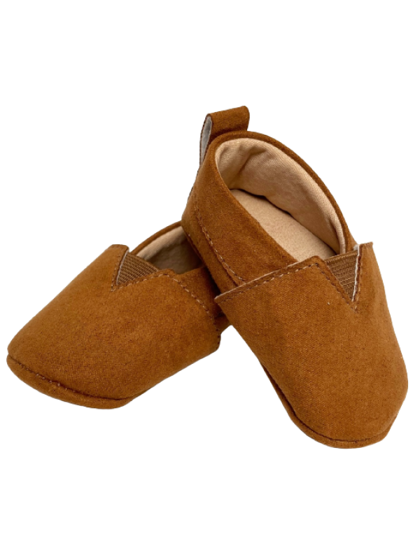 ALPARGATA SANTACRIA PARA BEBÊ TECIDO SUEDE  MARROM