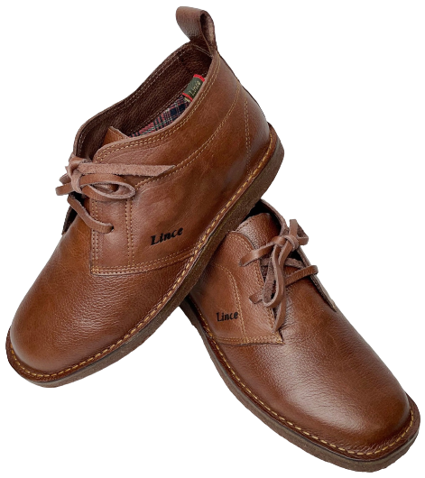 BOTINA LINCE MASCULINA REF. 904 COURO CROMO GRAXO PINHÃO TAM. 38 AO 43