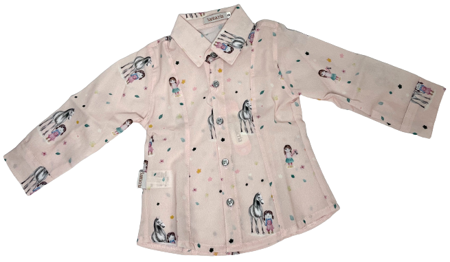CAMISA SANTACRIA BEBÊ MENINA TAM. 00 AO 06