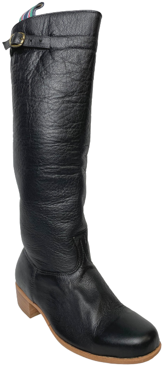 BOTA CRIOULA COURO PRETO TAM. 37 AO 44