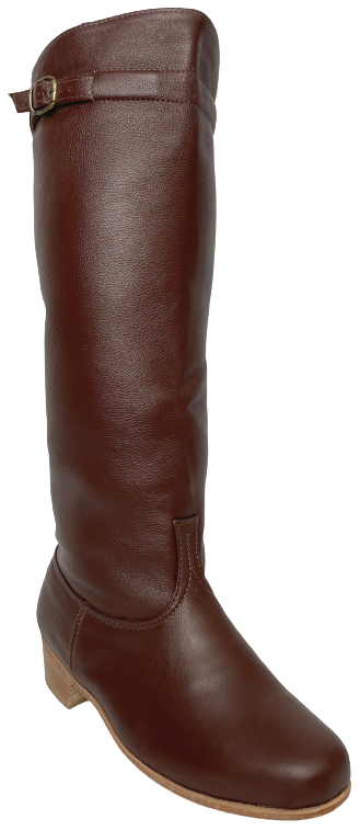 BOTA CRIOULA COURO LISO MARROM TAM. 38 AO 45