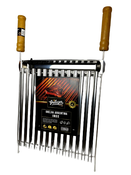 GRELHA GRILAZER ARGENTINA STANDART 40X40 EM INOX