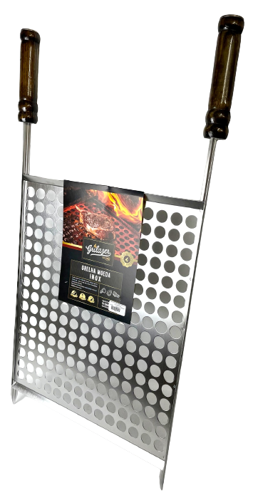 GRELHA GRILAZER LUXO MOEDA BANDEJA INOX 40X50CM