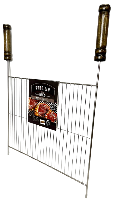 GRELHA GRILAZER PLANA PARA PARRILLA LUXO 50X40 EM INOX