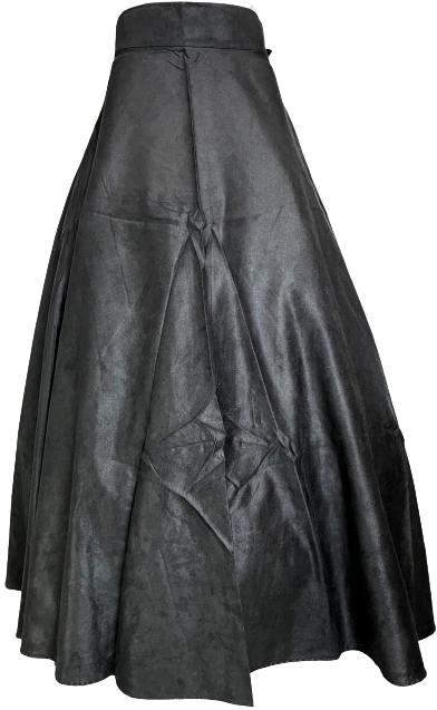 SAIA EM TECIDO CAMURÇA ULTRASUEDE CHAMOIS PRETA TAM. 36 AO 50
