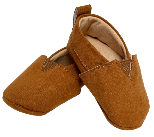 ALPARGATA SANTACRIA PARA BEBÊ TECIDO SUEDE  MARROM