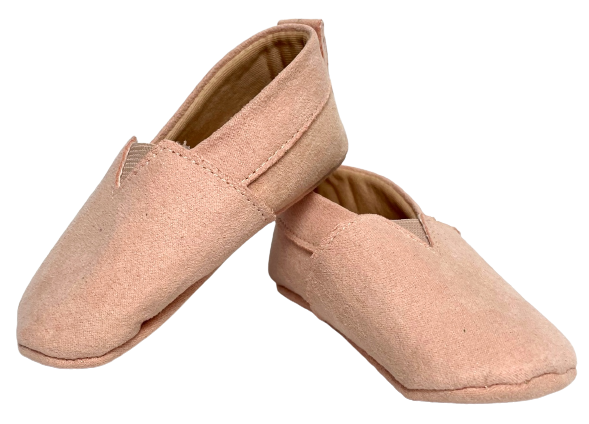 ALPARGATA SANTACRIA PARA BEBÊ TECIDO SUEDE  ROSA