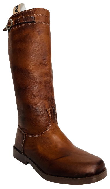 BOTA FEMININA DKV COURO NATURAL ESCOVADO