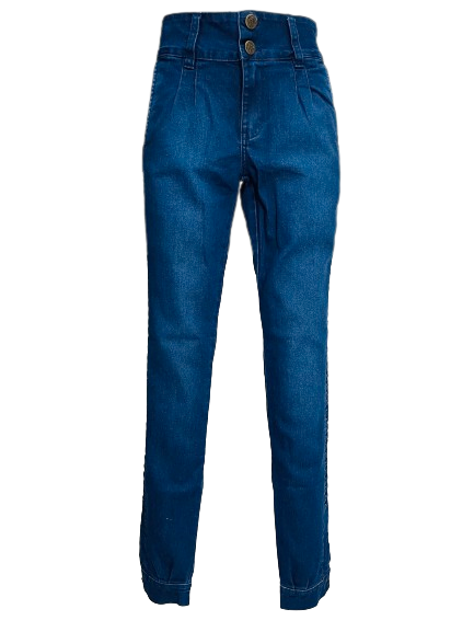 BOMBACHA QUERÊNCIA FEMININA FAVO JEANS AZUL TAM. 36 AO 46